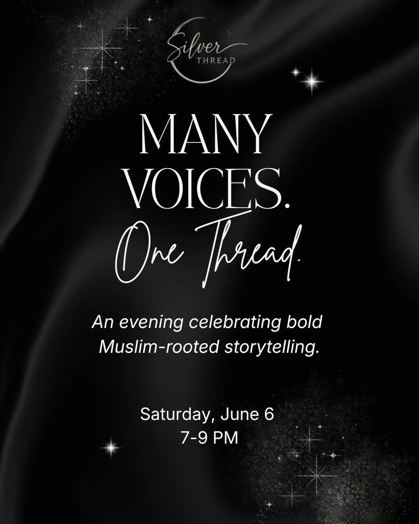 Join us for an evening bringing together artists, industry leaders, and friends who believe culture can move the conversations forward. 

Join us as we celebrate Silver Thread&rsquo;s first year of supporting bold Muslim-rooted storytelling across fi