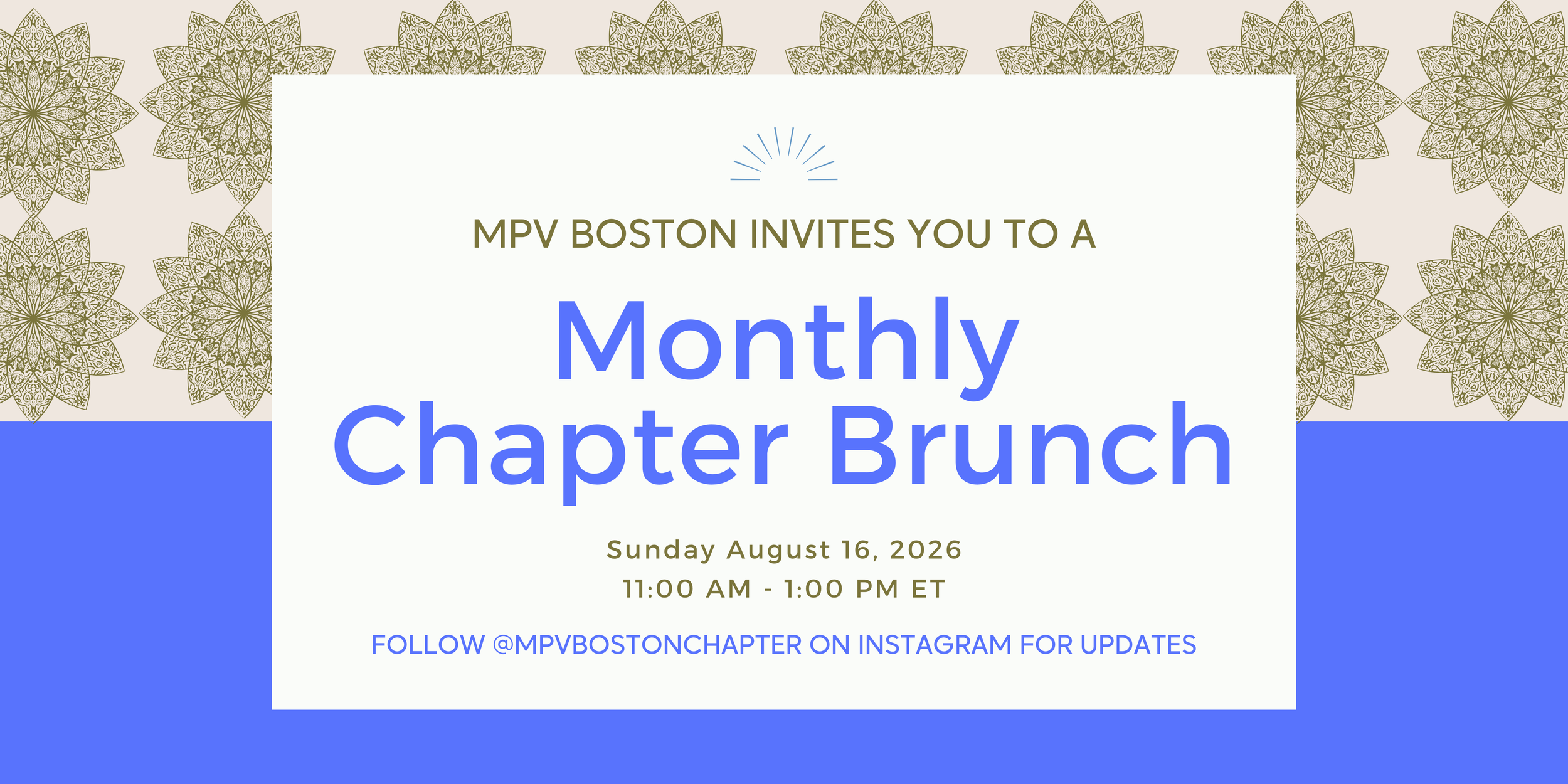 MPV Boston: Monthly Brunch