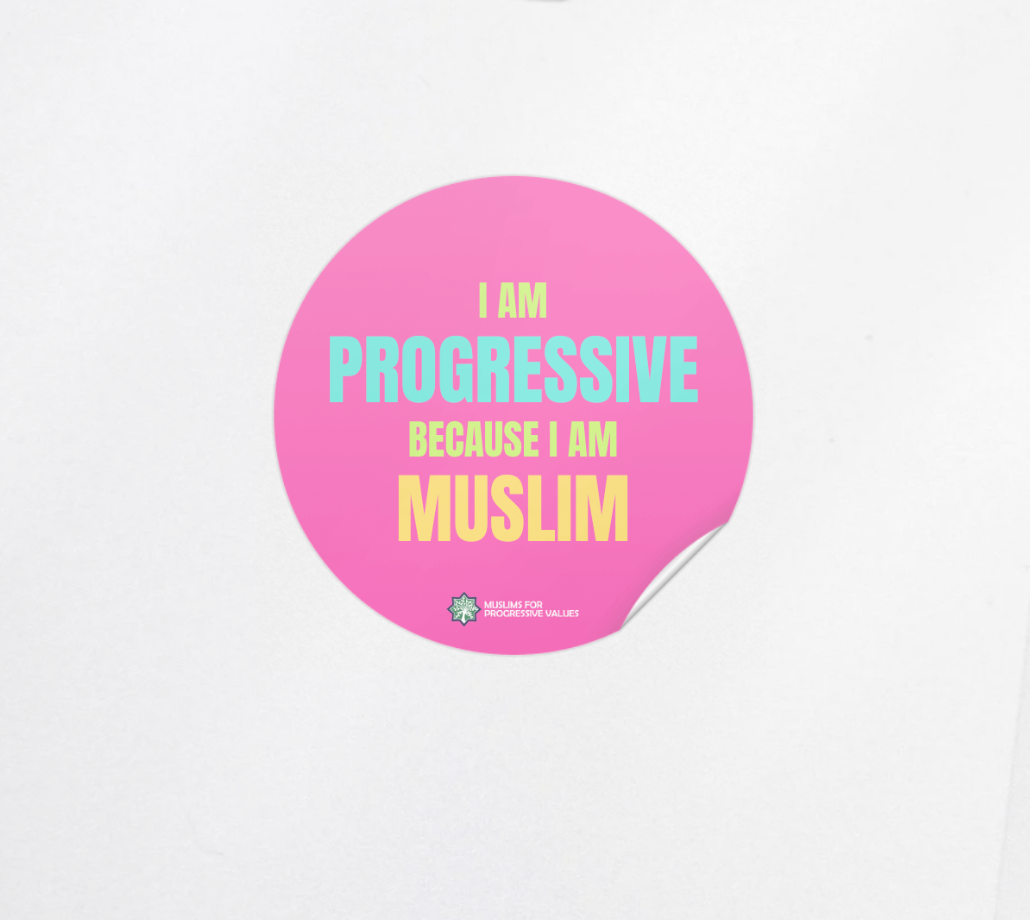 I Am Progressive Sticker - Pink