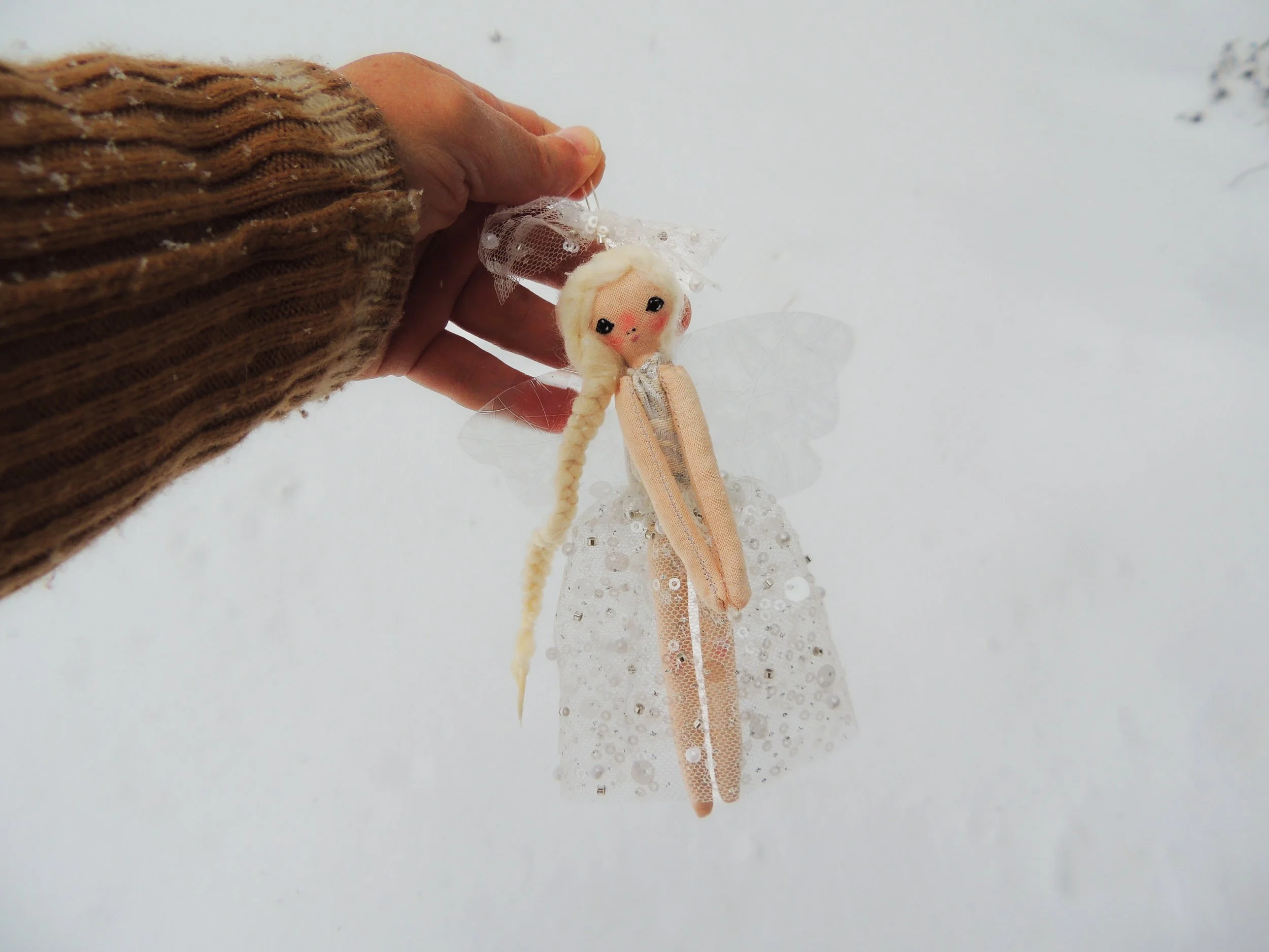 Storybook Sprite Snow Fairy Ornament