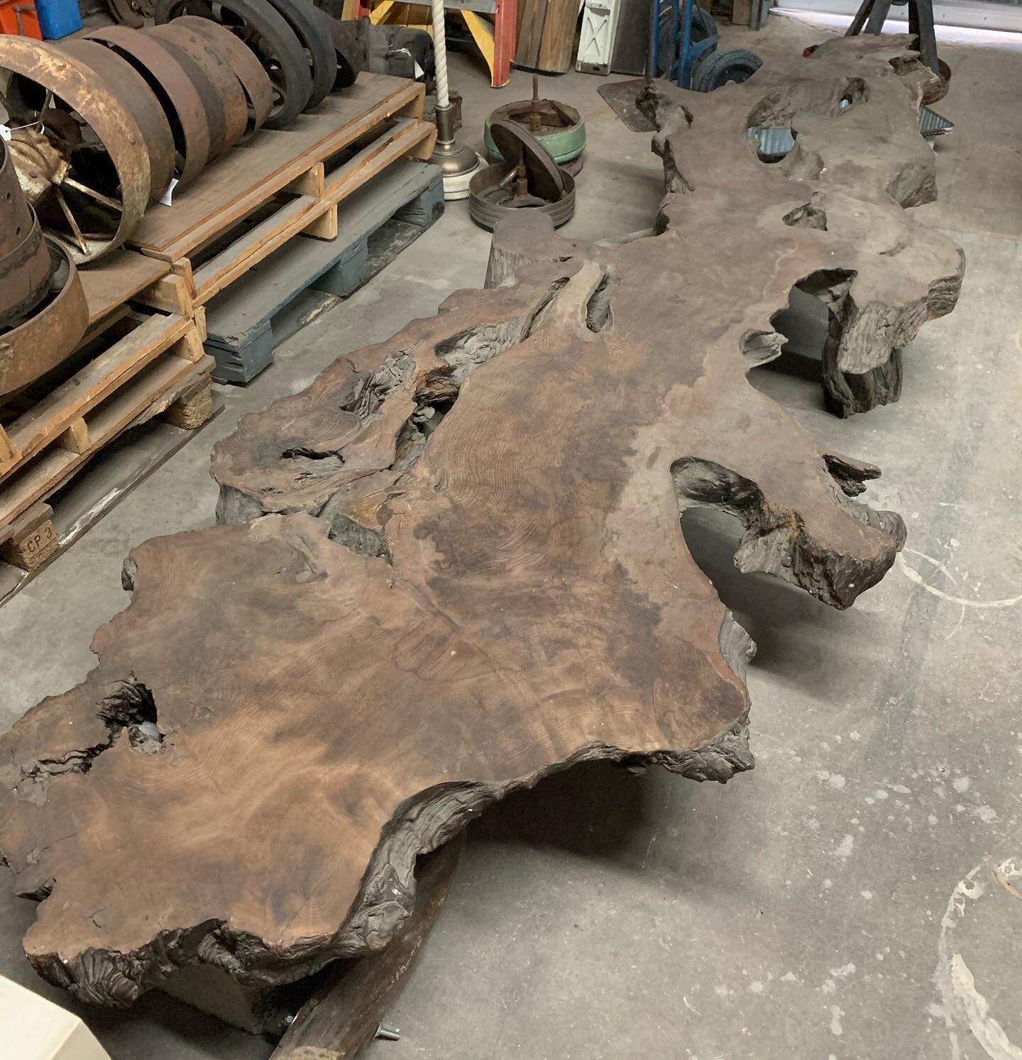This big boy is perfect for a giant sofa or sectional  127&rdquo;x43&rdquo;  2800.00.  He needs a little oil but he&rsquo;s a beauty. #salvage #interiors #design #reclaimedwood