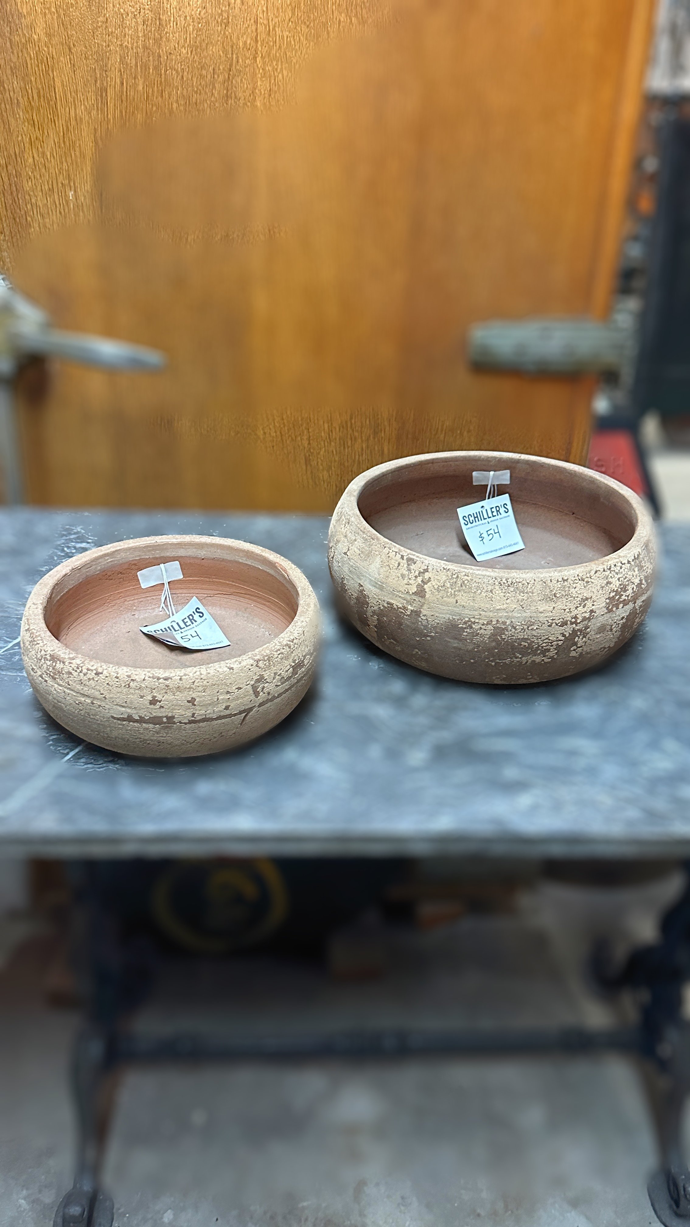 Flat Clay Pots