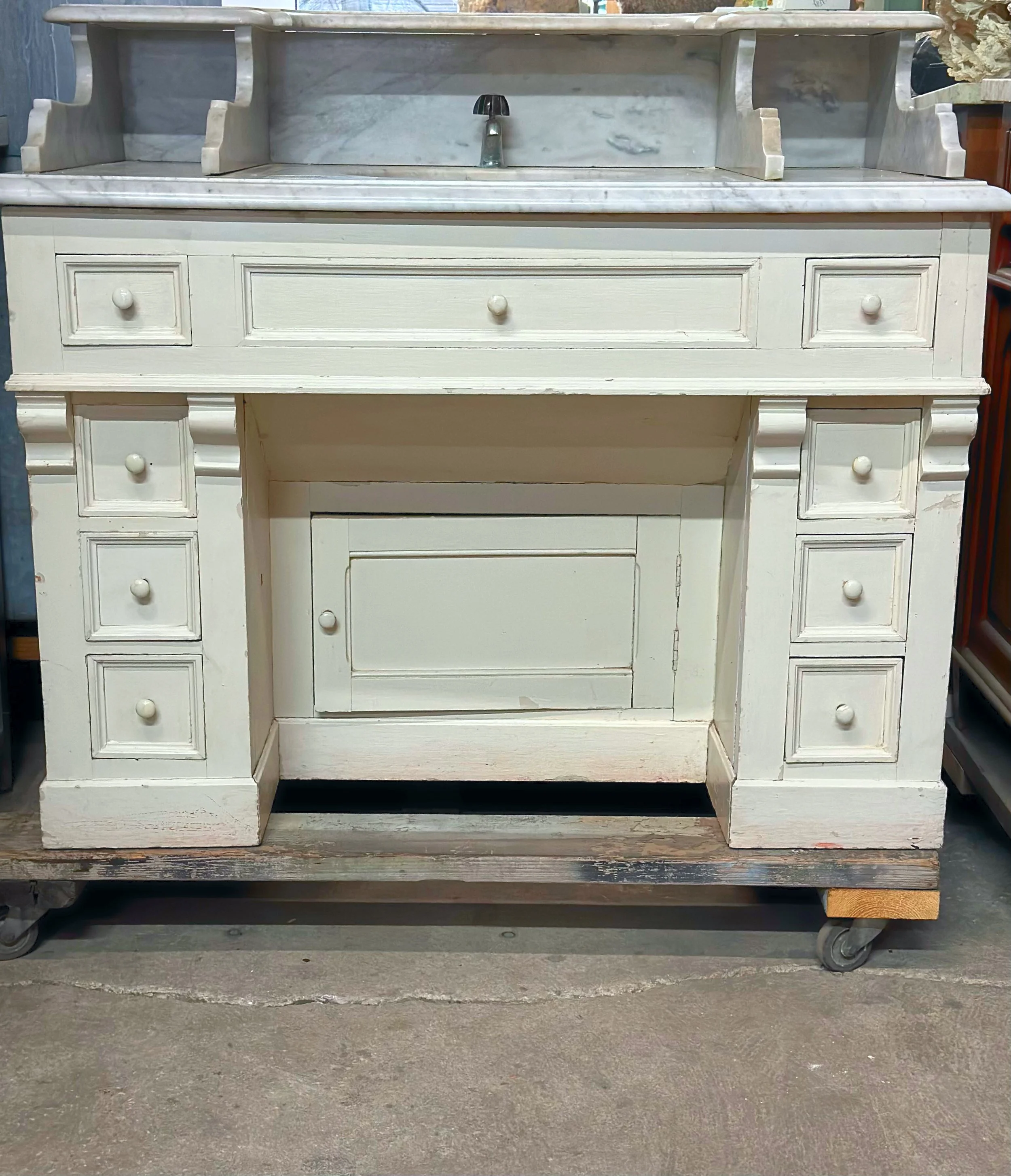 French Marble Top Lavabo