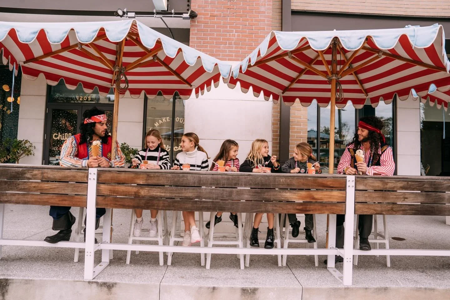 Ahoy, Mateys! Happy Kids Parade! 🏴&zwj;☠️ All locations are open today. Drop anchor with us and treat your little crew to a scoop (or two). 🍨🐓