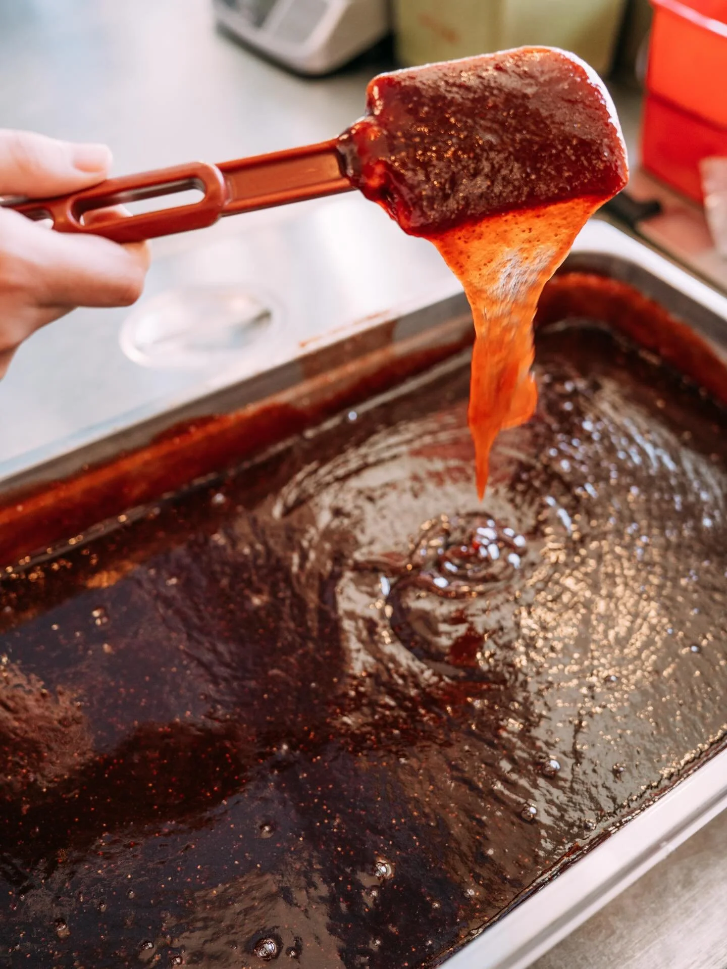 Everything you love in one perfect scoop. Creamy, velvety, and finished with a balsamic strawberry jam. Strawberry Basque Cheesecake 🍓🍰