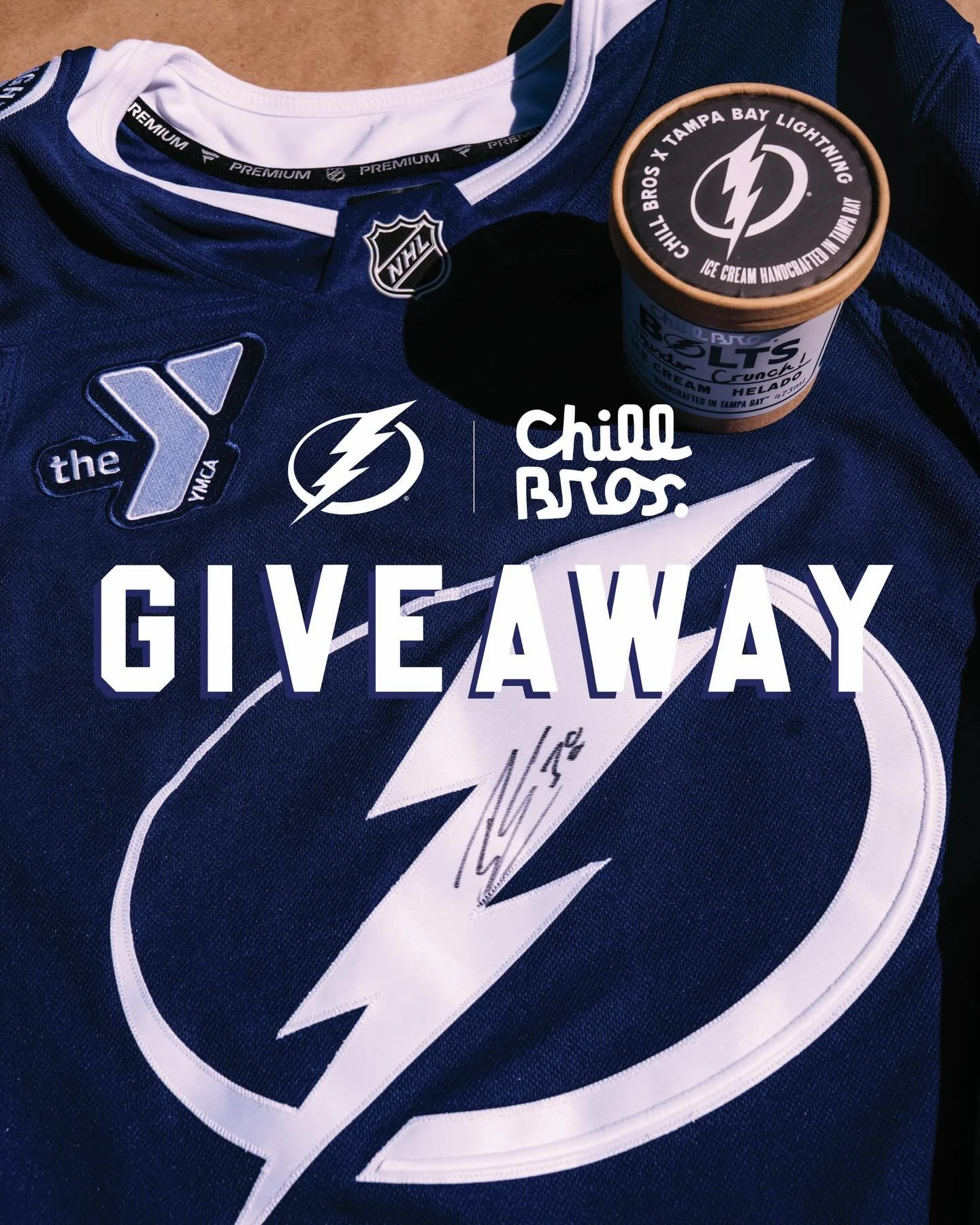 ⚡In spirit of the Lightning in the playoffs, we are teaming up with the Tampa Bay Lightning to giveaway an ice cream party for 10 people, with a jersey signed by @brandonhagel !&nbsp;⚡🧊
How to enter:🏒
like this post
follow @chillbrosicecream
follow