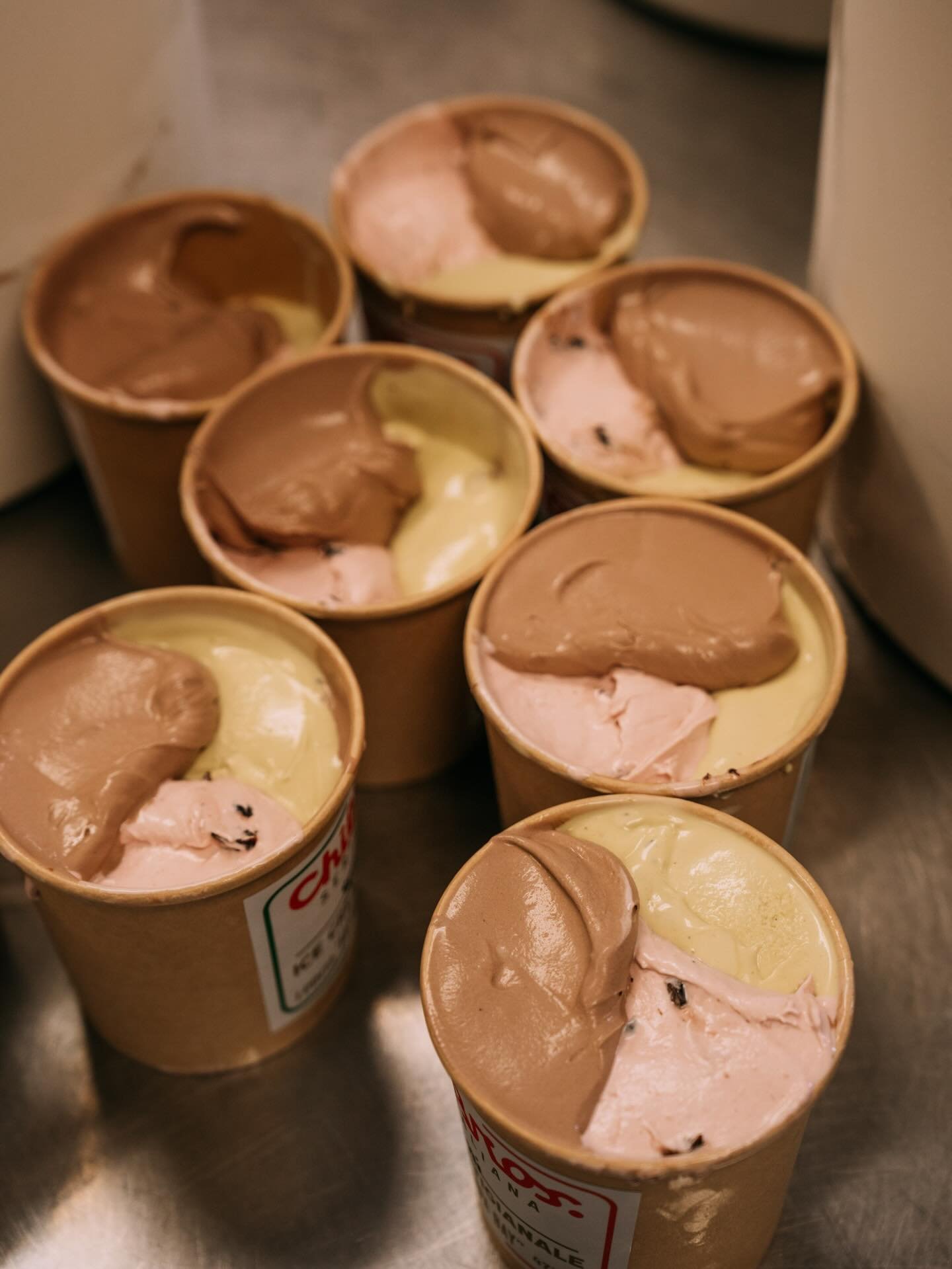 Spumoni 💚🍒🍫
Three flavors, one scoop. 
It just makes sense!