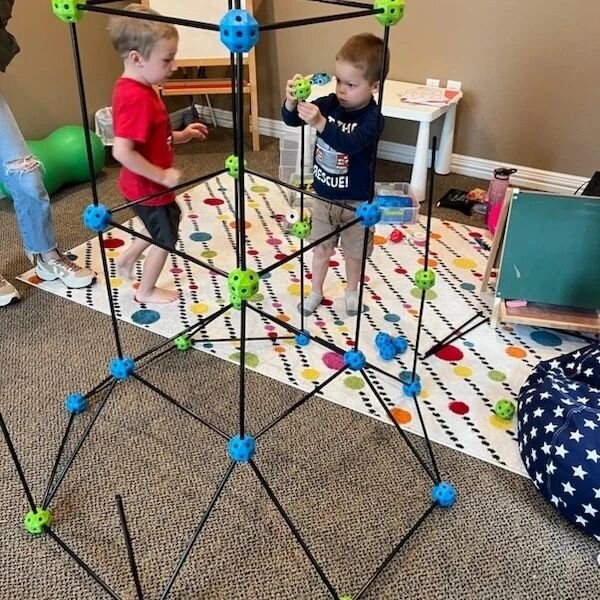 We love to build in therapy! It addresses so many different developmental skills; coordination, planning, creativity, problem-solving, visual-motor and visual-perceptual skills, strengthening, cooperation, and so many more! Even better, there are ton