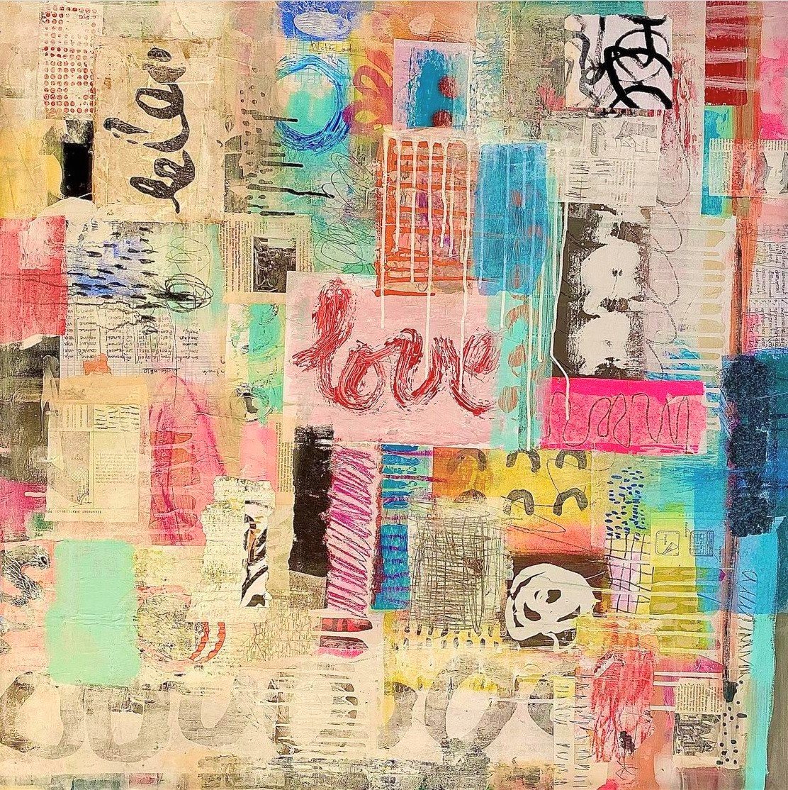 Love at the Center of It All (100 cm x 100 cm)