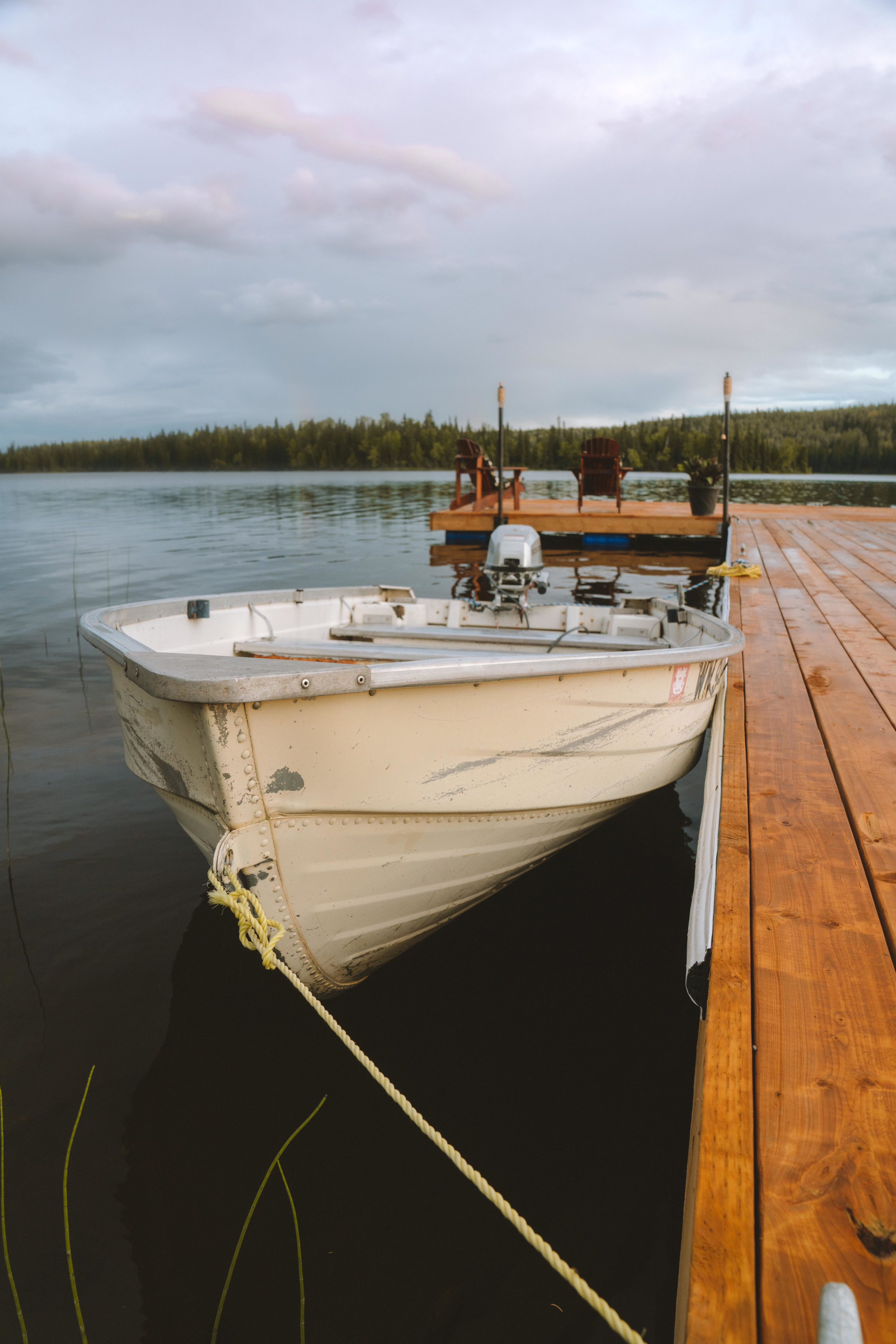 Fishing boat at Batnuni Lake Resort