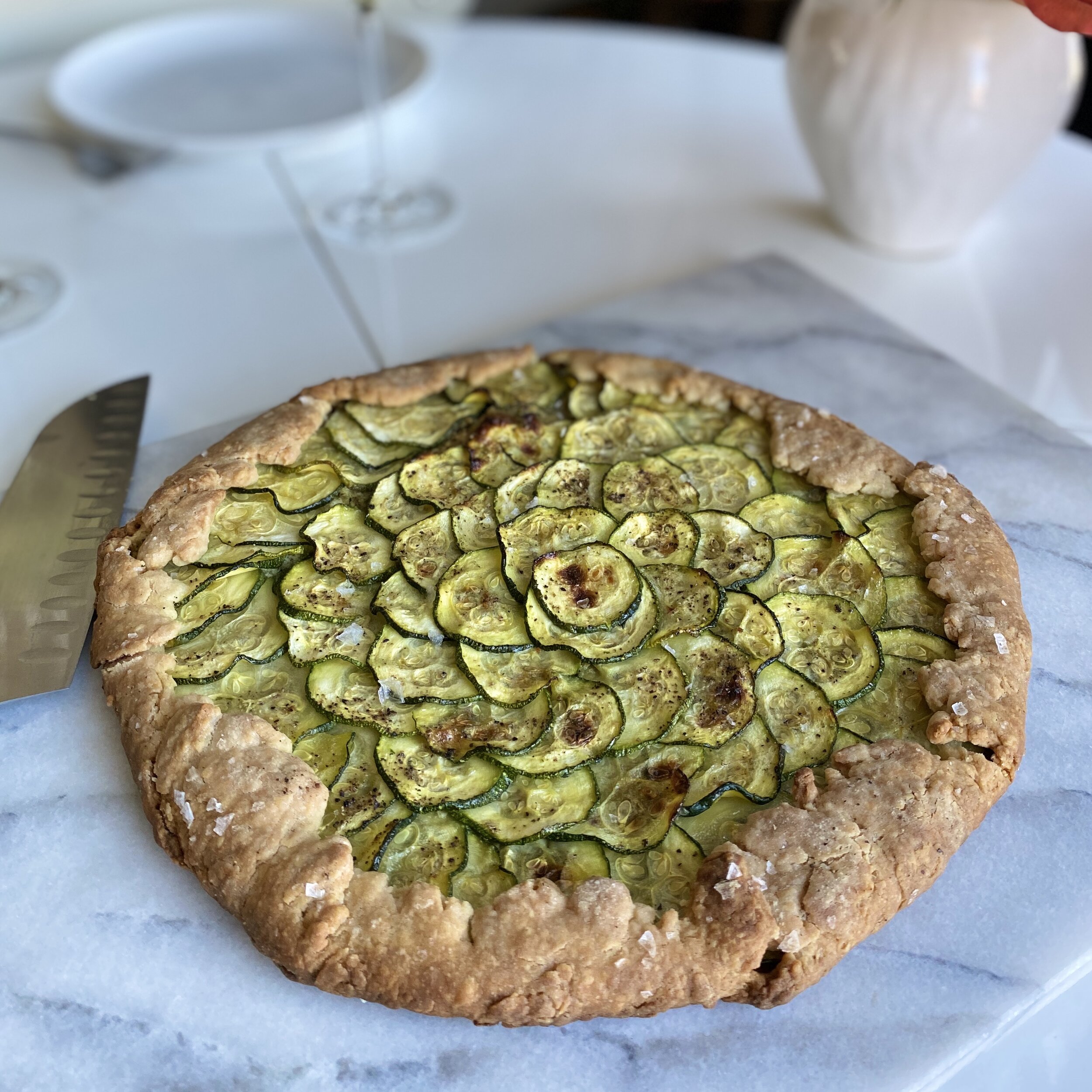 Zucchini and Pesto Galette