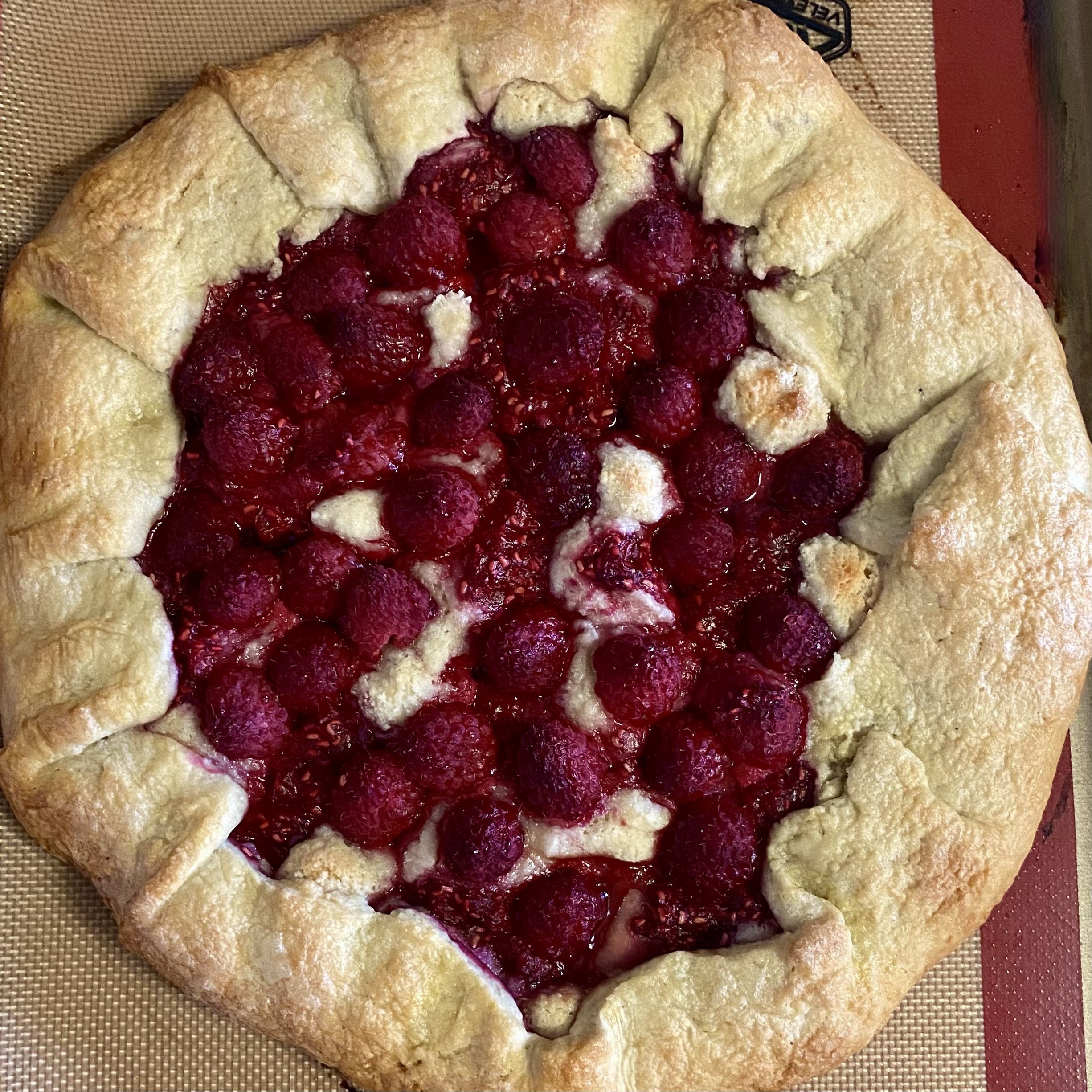 Almond and Raspberry Galette