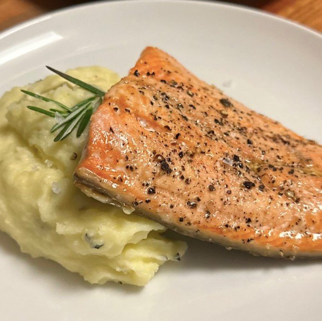 I bought some Arctic Char and was so excited to make something extraordinary with it, but sometimes all you need to do is roast it with a little salt and pepper and serve with some mashed potatoes. If you're not a fan of Arctic Char, you can swap it 