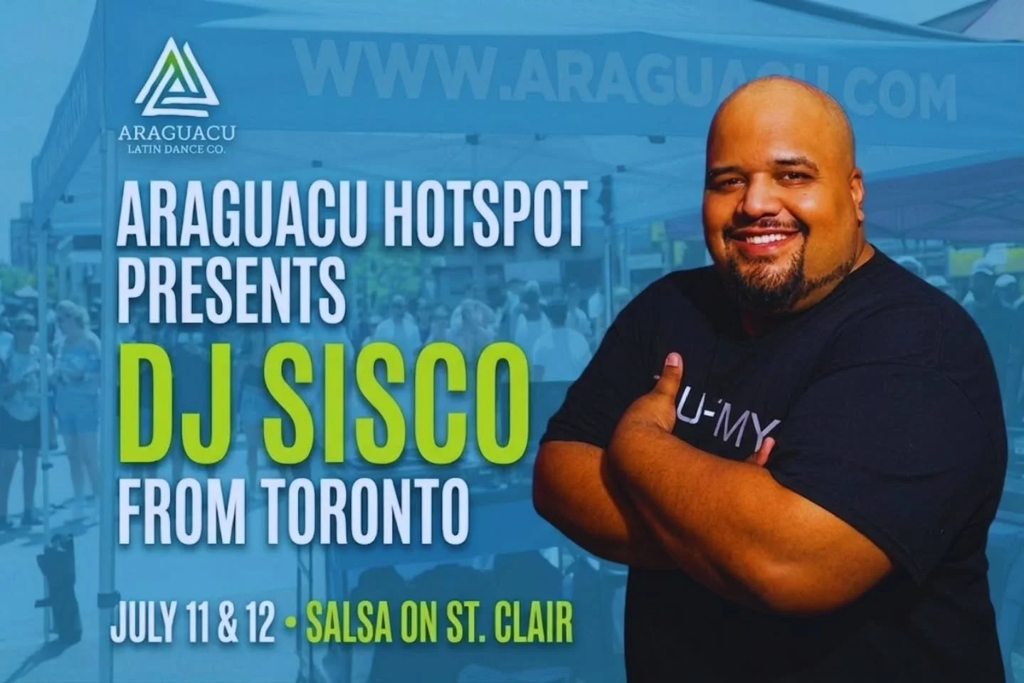 ​🔥 HOTSPOT ANNOUNCEMENT! 🔥
​🎧 LINEUP ALERT: DJ SISCO 🎧

The heatwaves are hitting early because we are thrilled to announce our first featured DJ for the Araguacu Hotspot at @salsaintoronto: Toronto&rsquo;s very own international heavy-hitter, @s