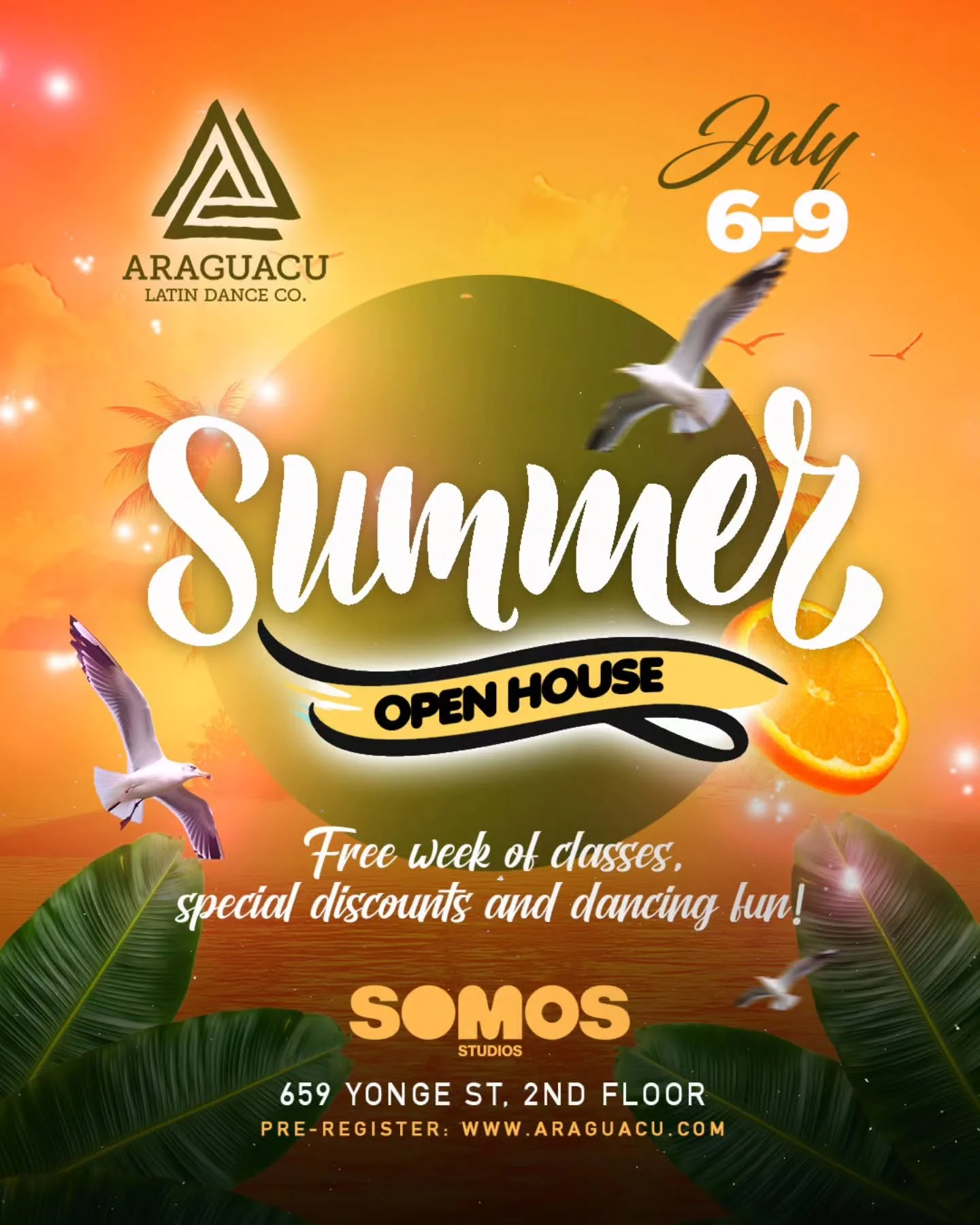 ☀️ THE SUMMER OF GROWTH STARTS HERE! ☀️

The secrets are finally out! 
We are officially opening our doors for the **Araguacu Summer Open House**, and you are invited to experience it all for **FREE!** 

📅When: July 6th &ndash; July 9th
📍Where: 659