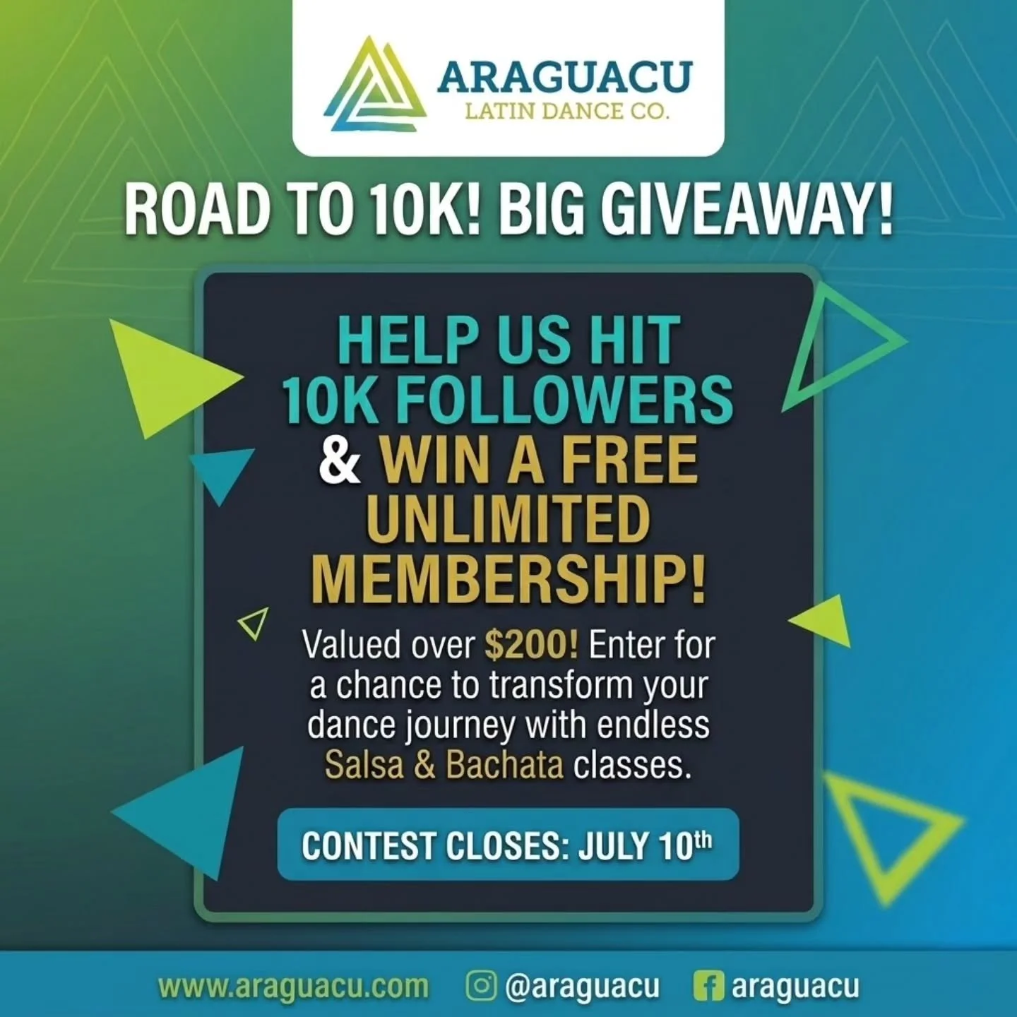 Get Ready to Dance with ARAGUACU! 🥑

We're on an exciting mission to hit **10,000 followers** on Instagram, and we want you&mdash;our amazing community&mdash;to join us on this journey! 
This isn't just about a number; it's about celebrating our sha