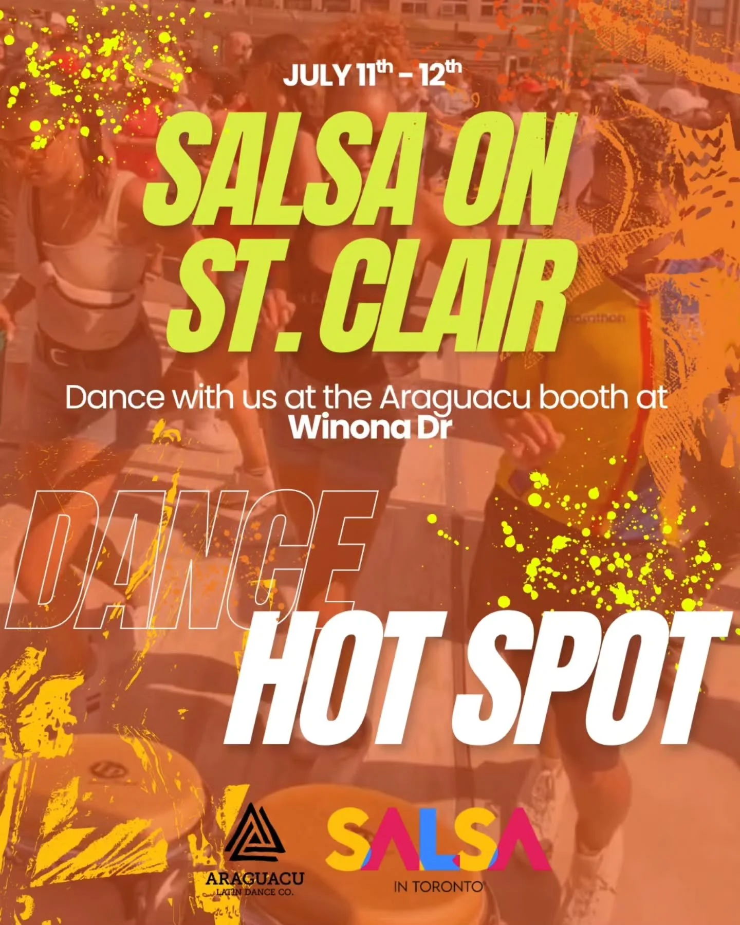 🚨 THE HEAT IS ON, TORONTO! 🚨 

Araguacu is taking over Salsa on St. Clair and YOU are invited to the ultimate Dance Hotspot! 🔥

We&rsquo;re setting the pavement on fire ALL WEEKEND LONG at @salsaintoronto!
Get ready for an explosive street party p