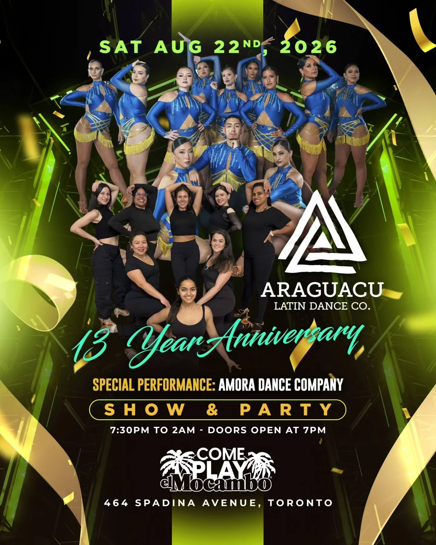 ​✨ FEATURED PERFORMER ANNOUNCEMENT! ✨
@amoradanceco

​We are so excited to welcome back Amora Dance Company to the stage for our 13-Year Anniversary! 💃🔥
​Founded by Artistic Director Janet Mancia and co-directed alongside Ahmed, Amora is renowned i