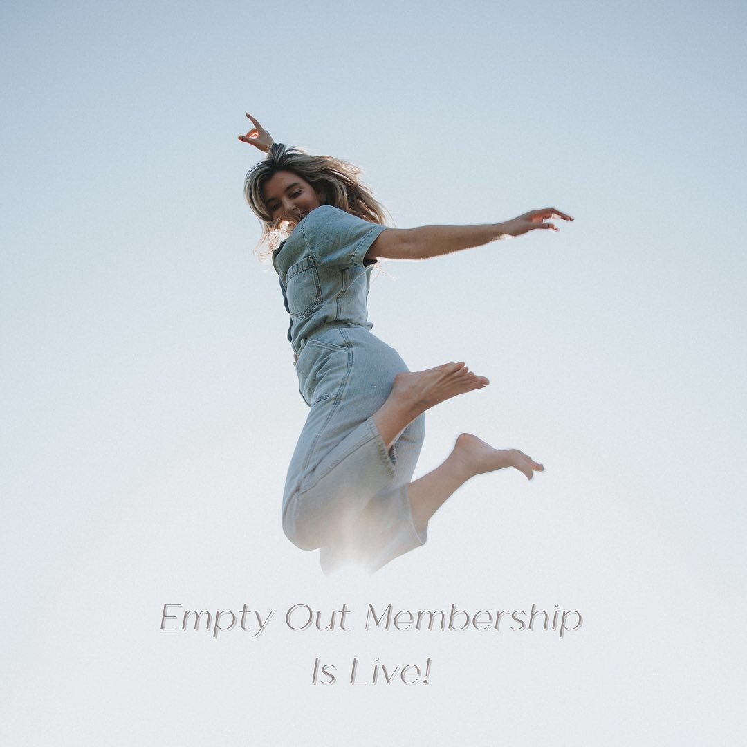 The Empty Out Membership is officially live!

By developing your personal Empty Out practice my hope is you will discover relief from overwhelm, uncertainty, and disconnection. How? Through accessible repetitive movement that encourages the cleansing