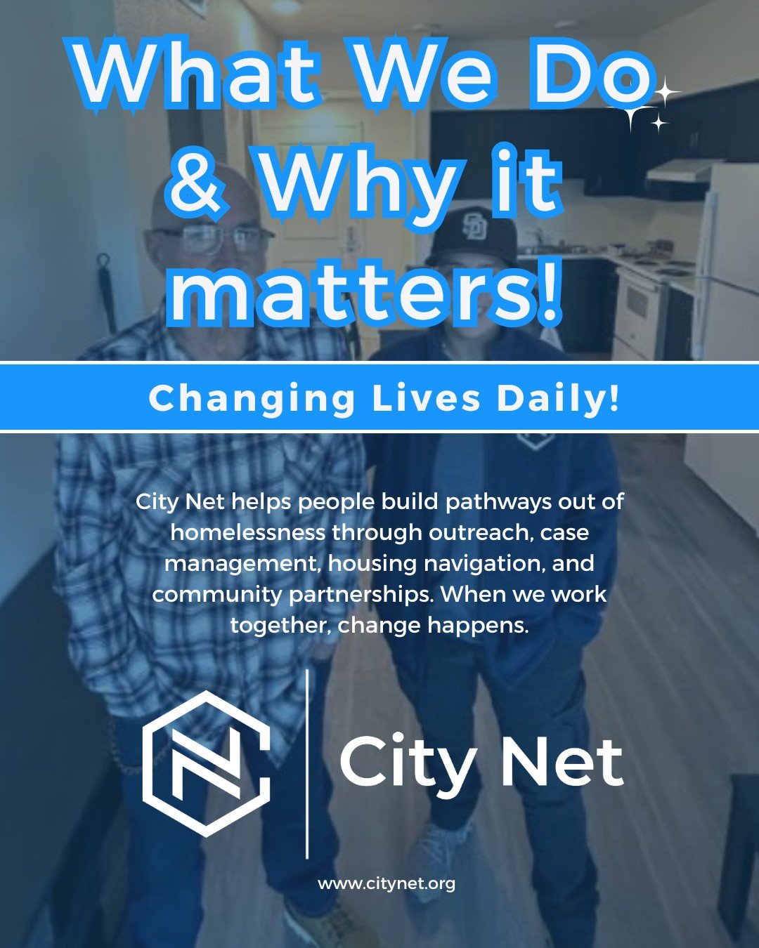 City Net helps people  build pathways out of homelessness through outreach, case management, housing navigation, and community partnerships. When we work together, change happens. 

#CityNet #EndingHomelessness #CommunitySupport #HousingNavigation #C