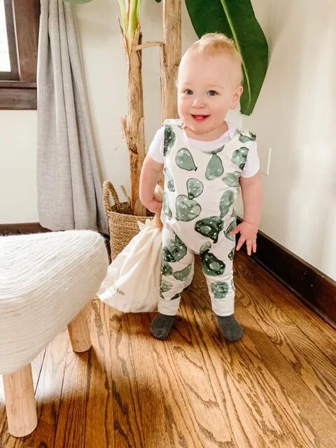 Baby Hampton in our Taylor Romper