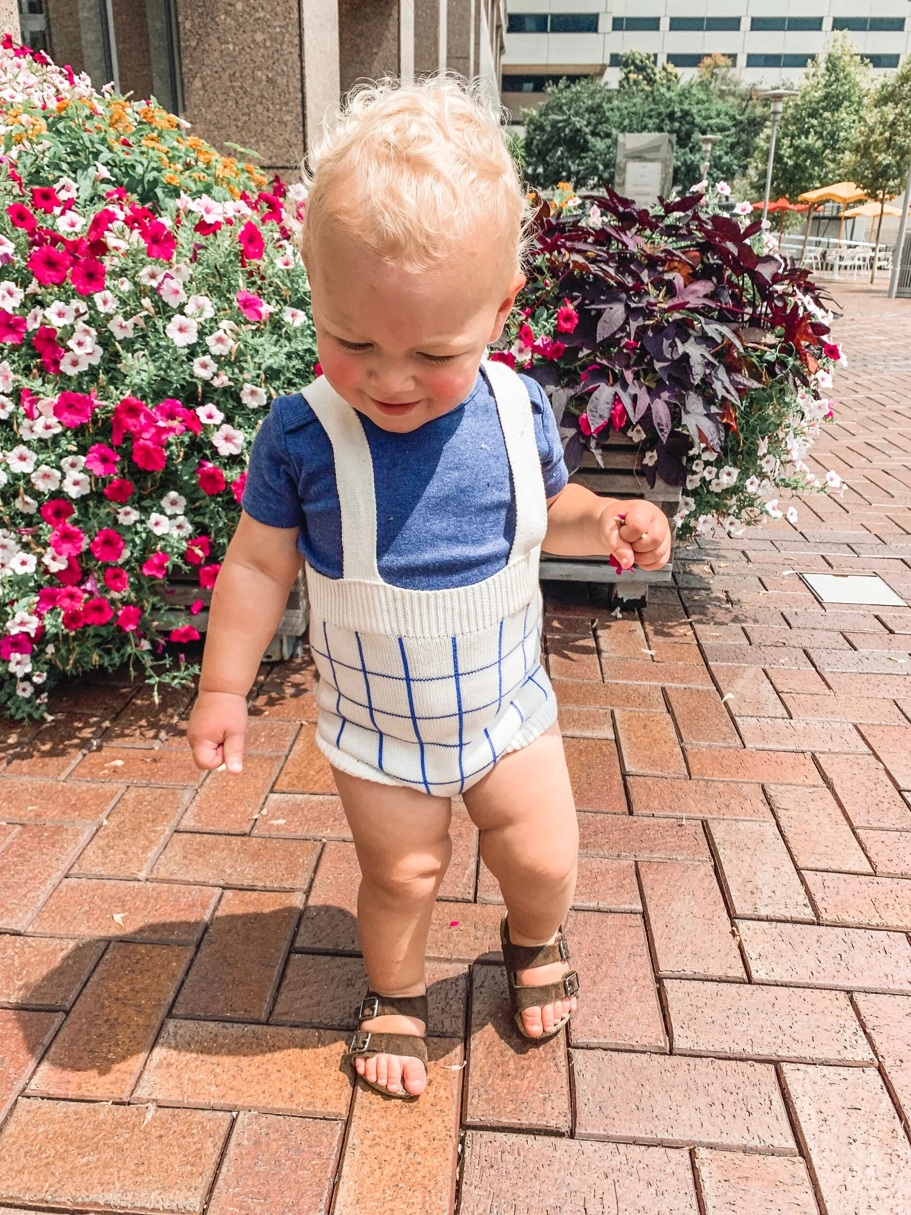 The Beckham Knit Romper - also available in red!