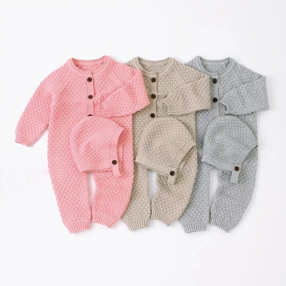 Parker Knit Romper + Hat Set