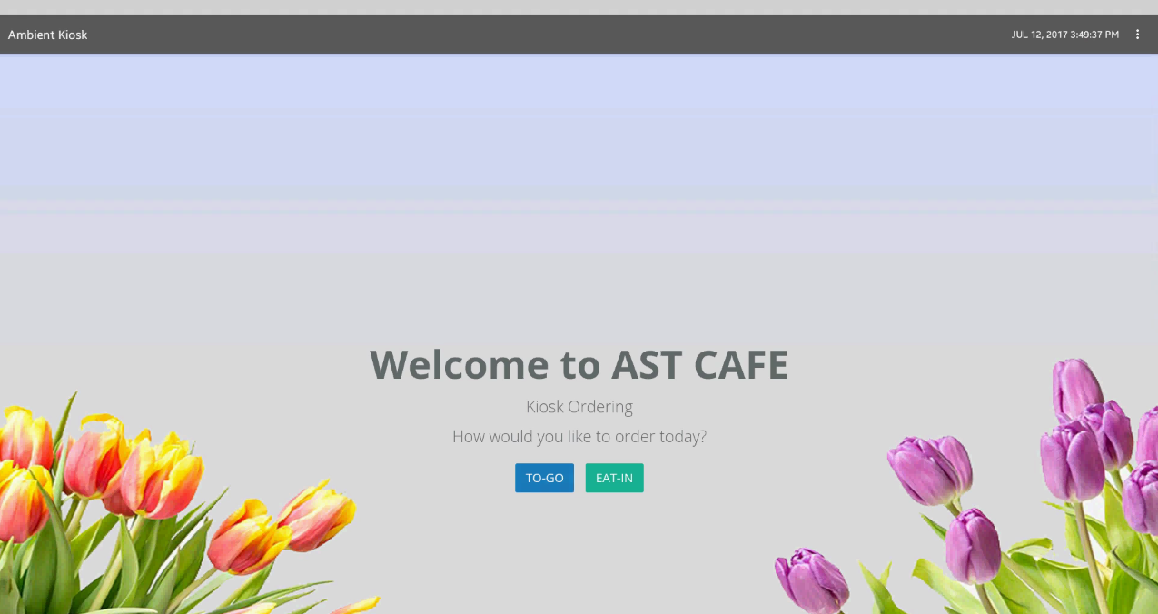 AST Self-Ordering Kiosk: How-To