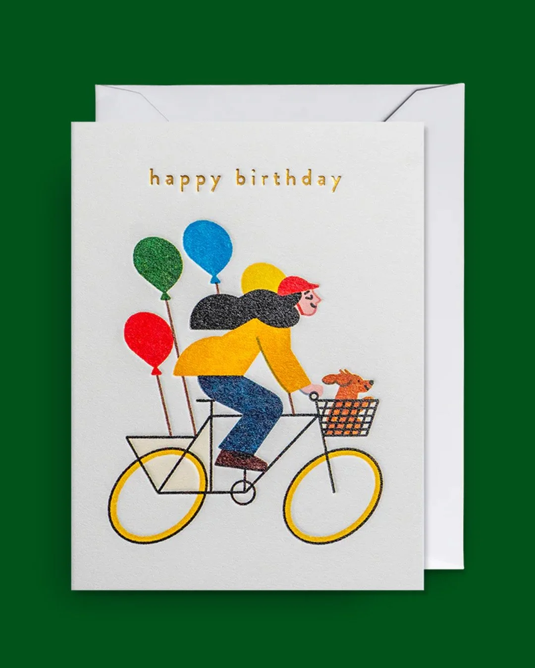 Bicycle Balloons Birthday Mini Card