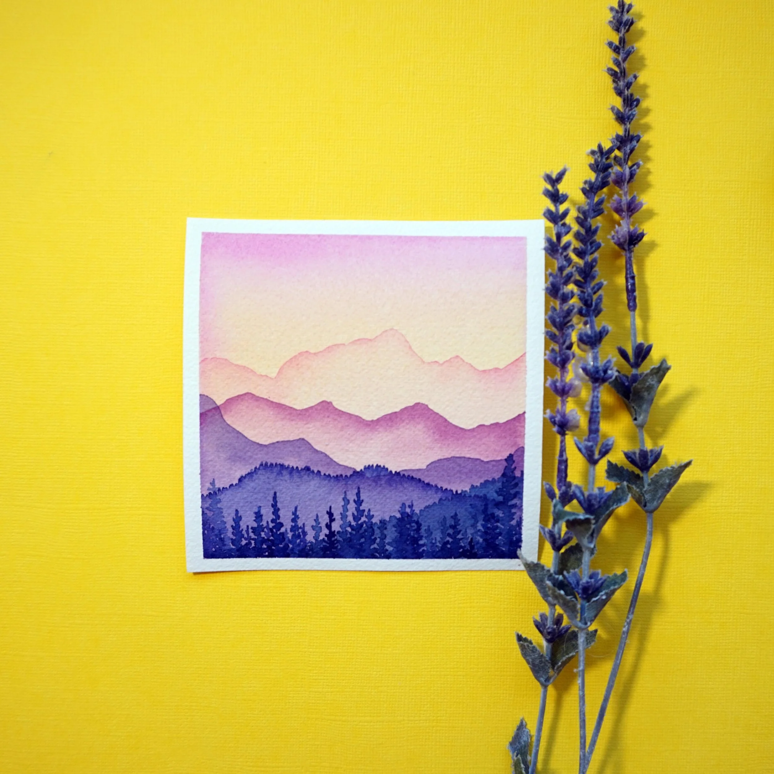 絵画 Mountain glow Mountain glow