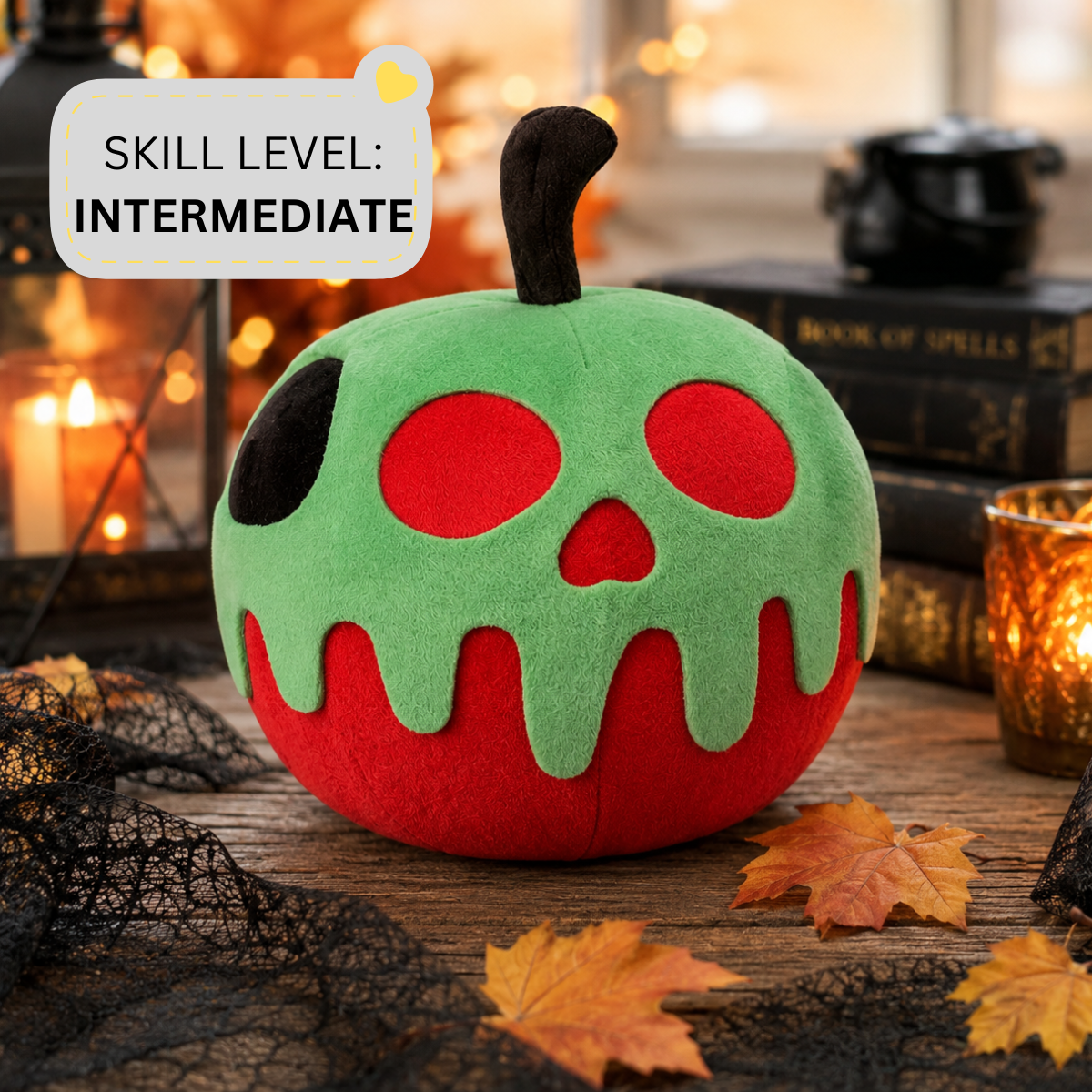 bitten poison apple Halloween pattern.png