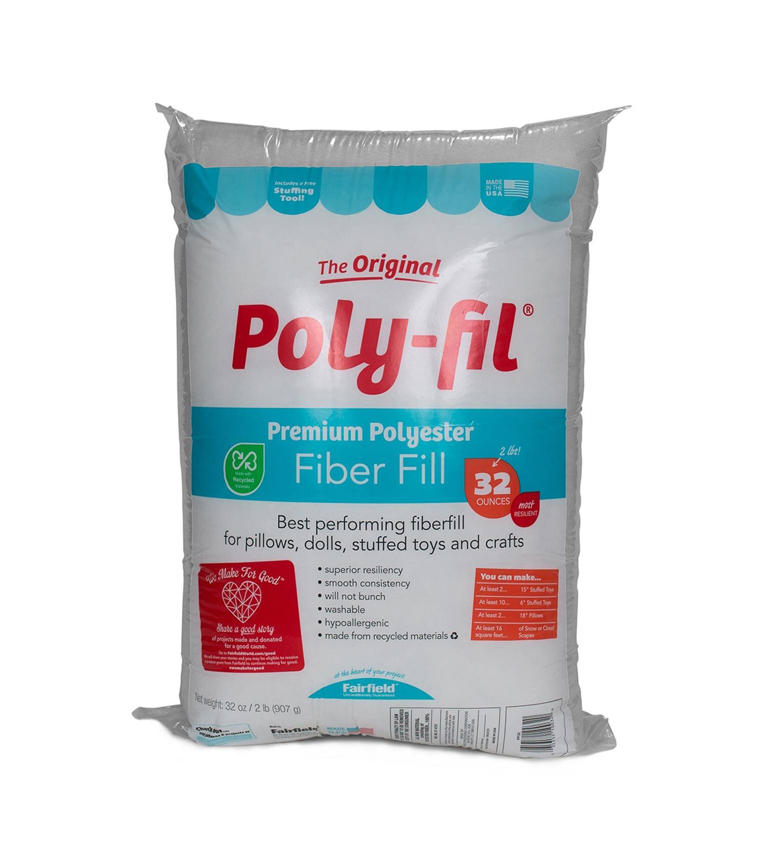 Sale! Polyester Fiber Fill for Re-Stuffing Pillows, Stuff Toys