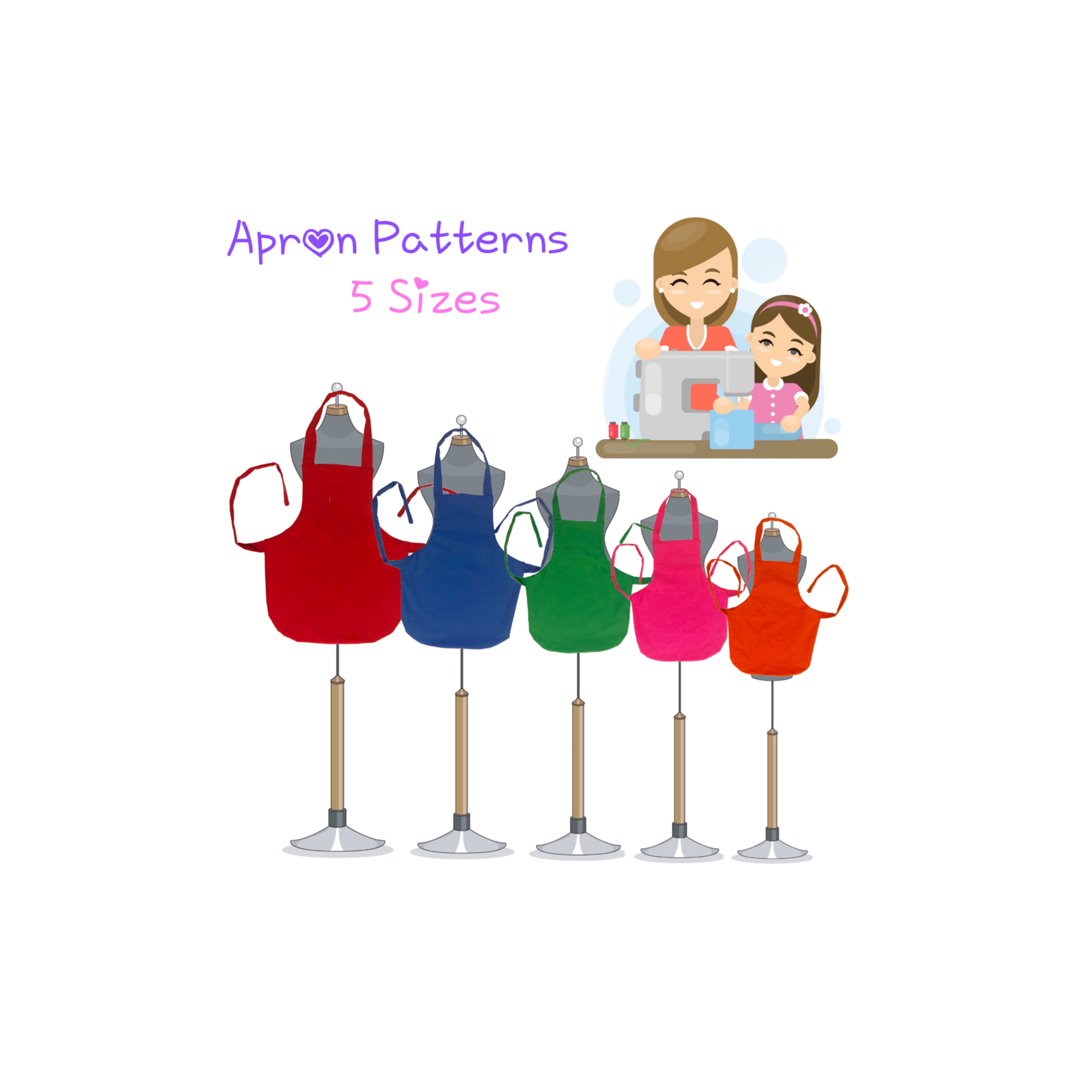 Child's Apron Pattern - XS — Sew Cute Patterns