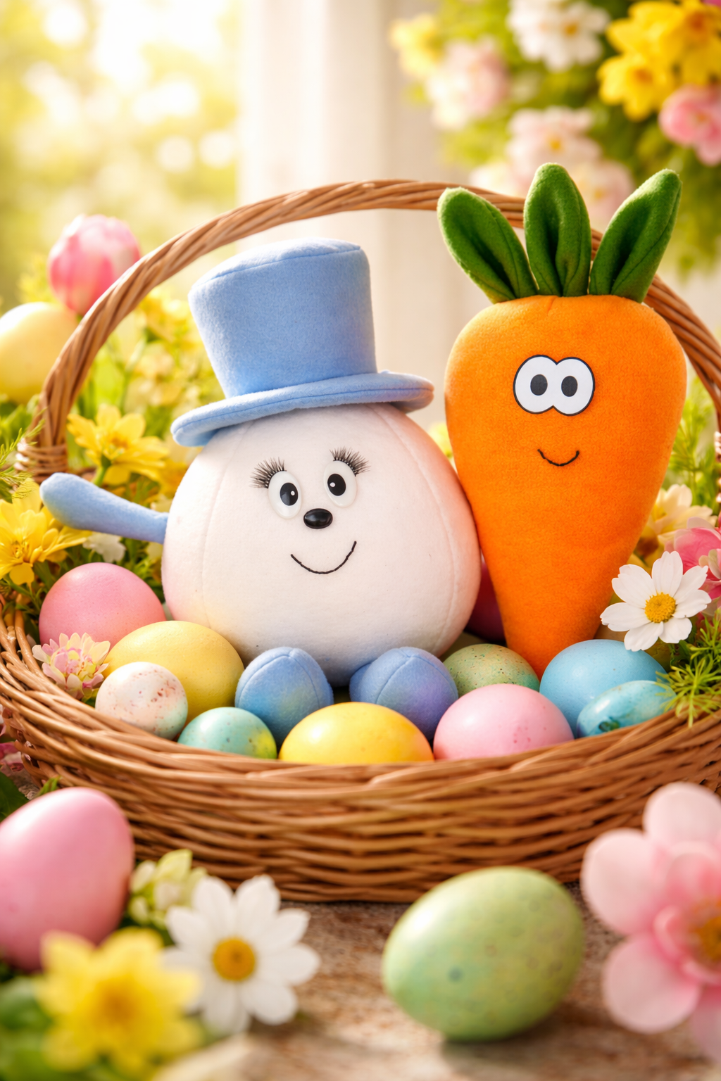 Plush Carrot and Egg Sewing Pattern (Easter Plush Duo!)