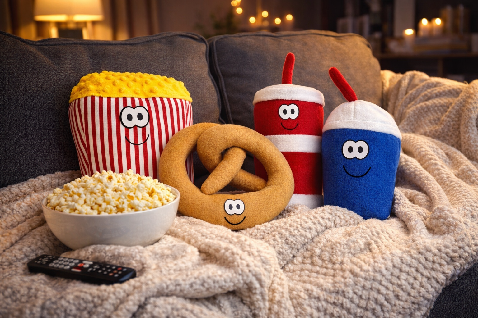 🎬 Movie Night Plushie Bundle – The Cutest Concession Stand You’ll Ever Sew