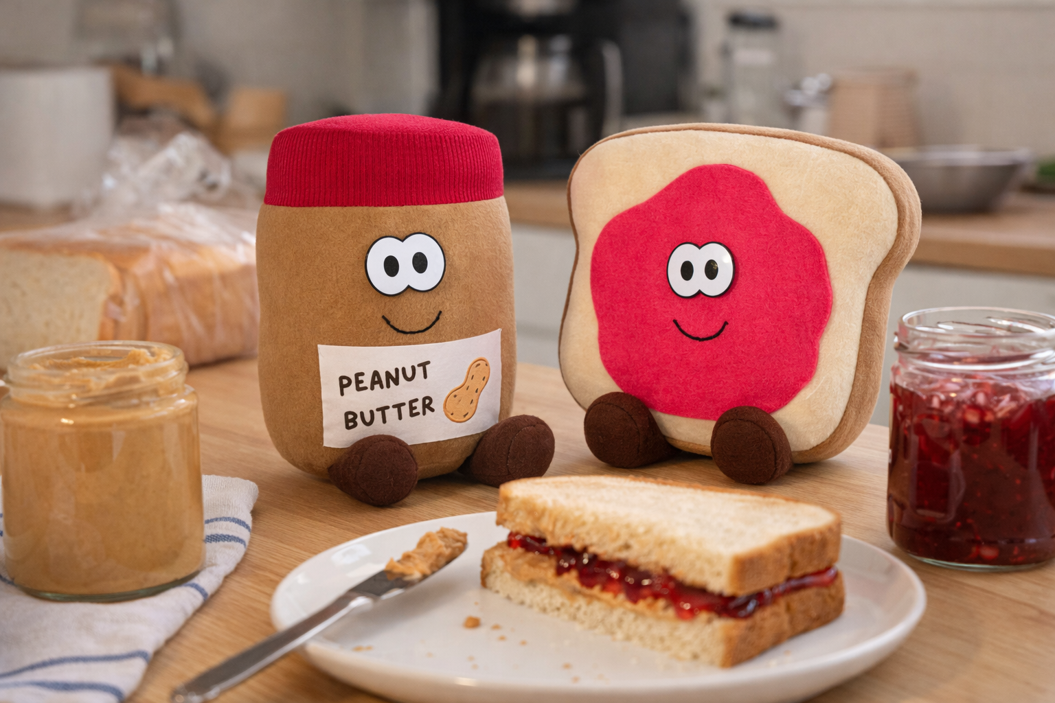 PB&amp;J Sandwich Pals Sewing Pattern: The Cutest Lunchroom Duo You’ll Ever Make