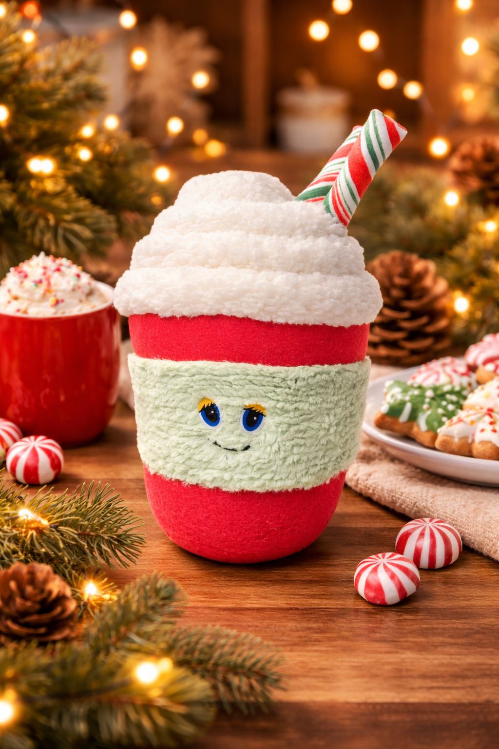 Peppermint Latte Plush Pattern: A Hug in a Mug You Can Sew