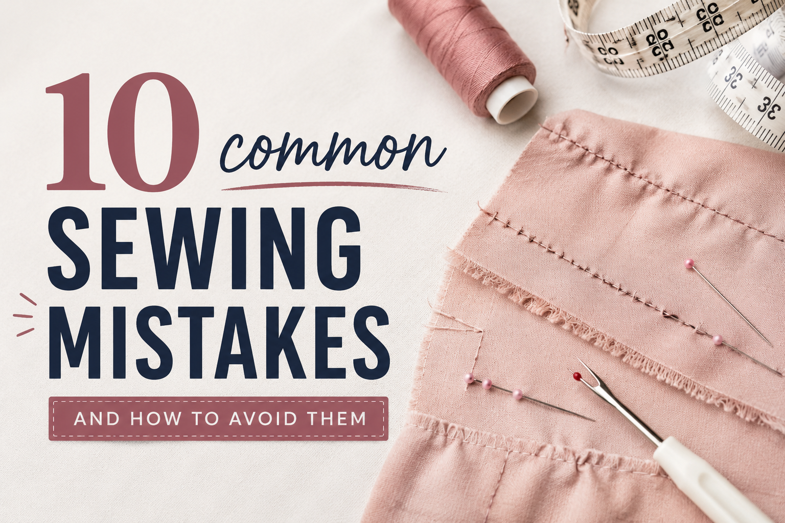 10 Common Sewing Mistakes Beginners Make (And How to Avoid Them)