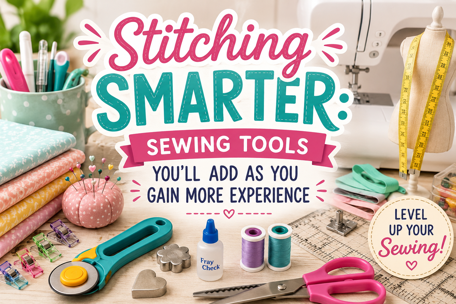 Stitching Smarter: Sewing Tools You’ll Add as You Gain More Experience 🌟