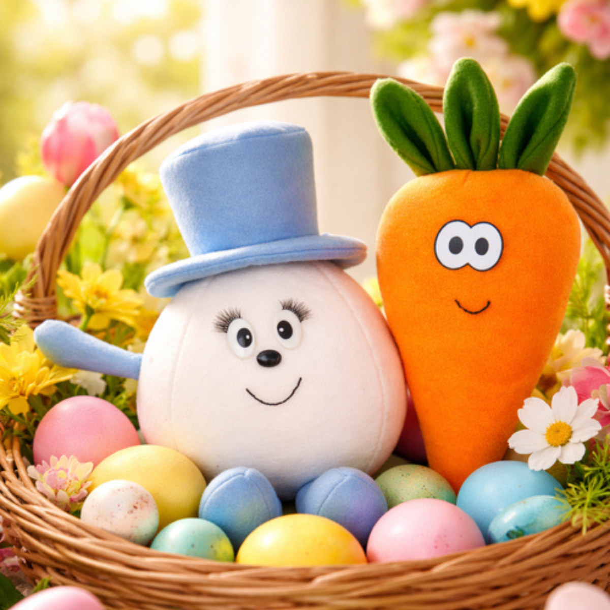 Plush Carrot and Egg Sewing Pattern (Easter Plush Duo!)
