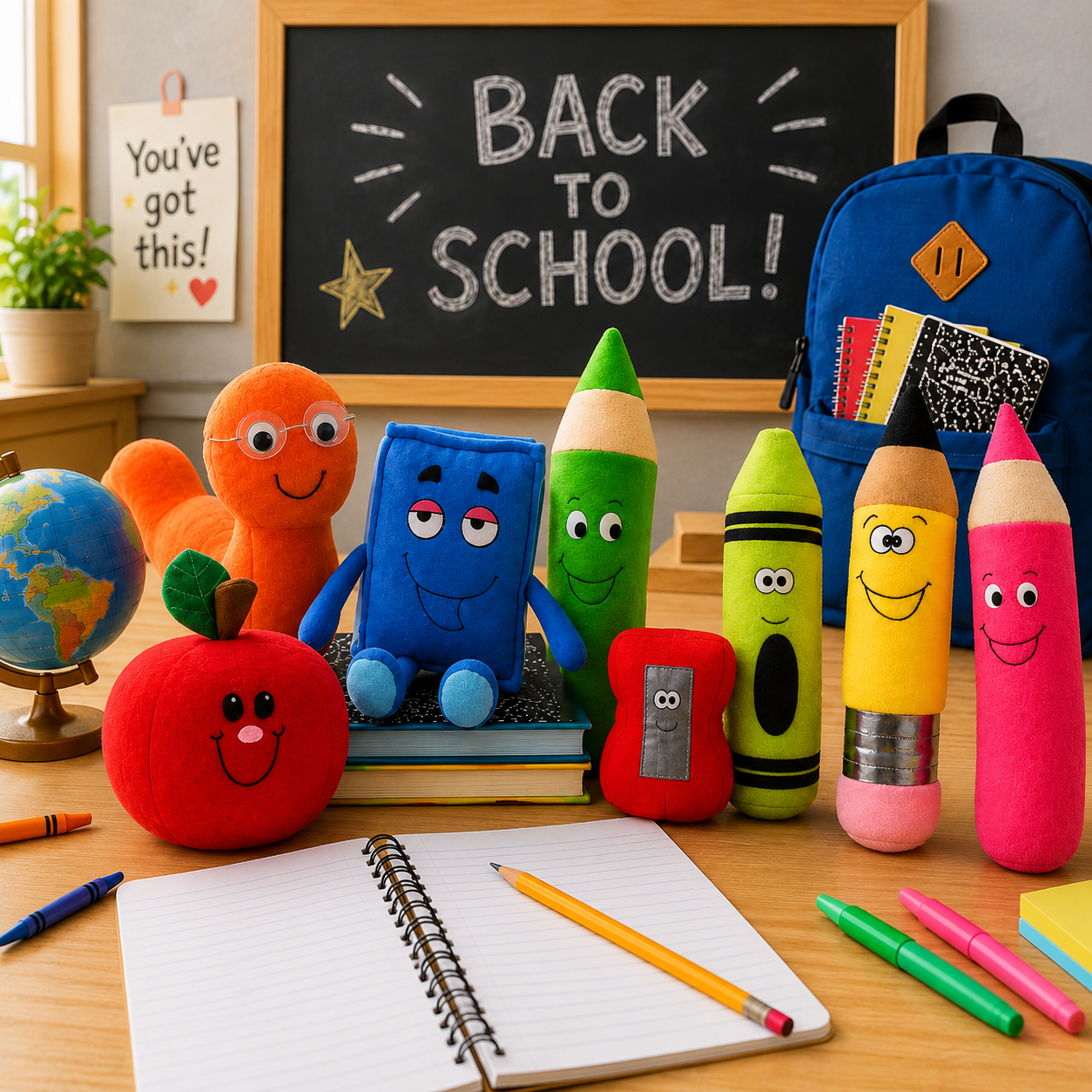 Emotional Support Back-to-School Plushies