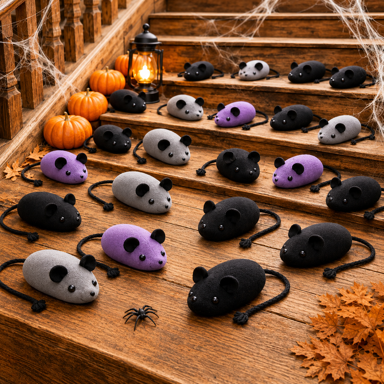 🐭 Free Halloween Plush Mice Pattern (Tiny Decor with Big Personality!)