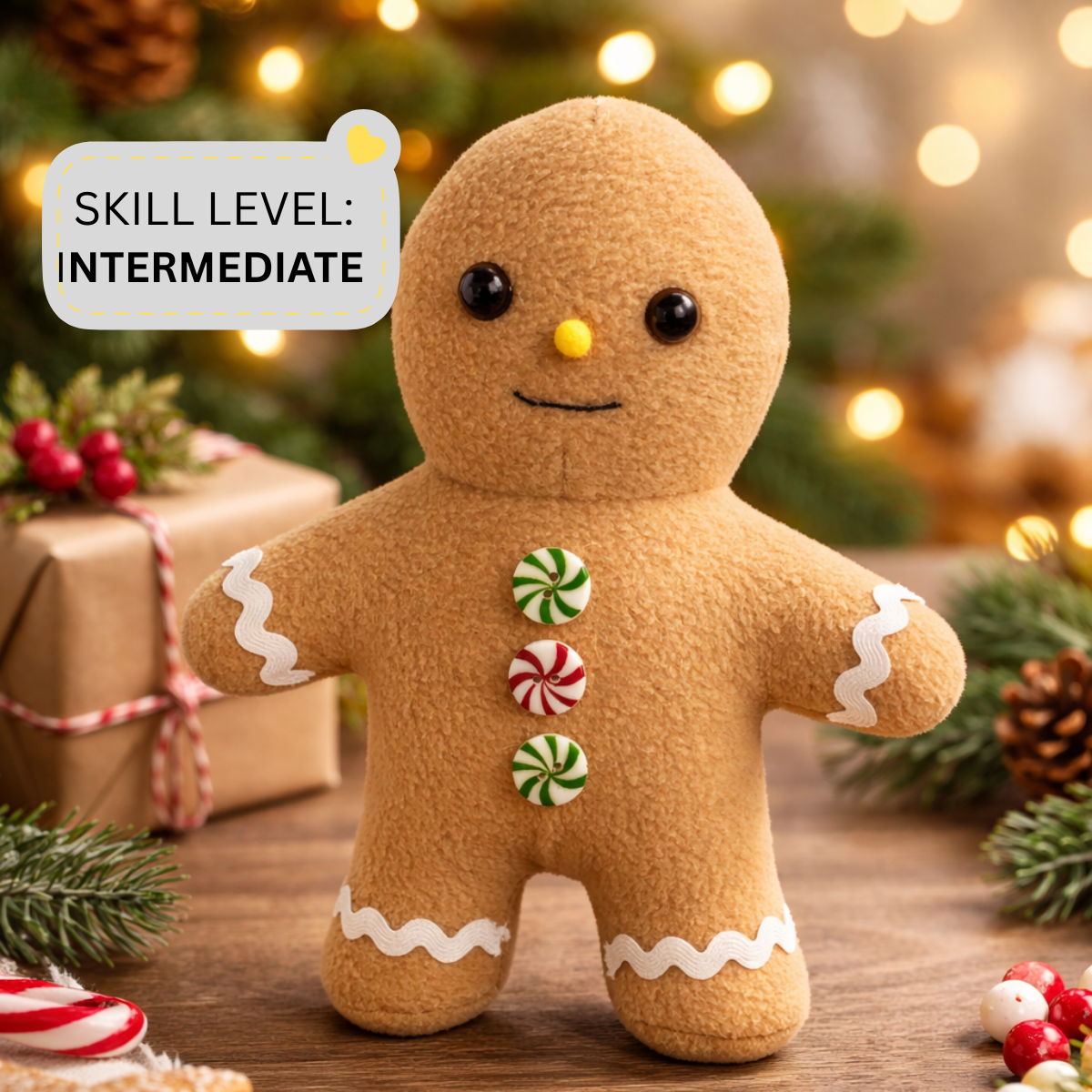 Sew This Sweet Treat! Gingerbread Man Sewing Pattern