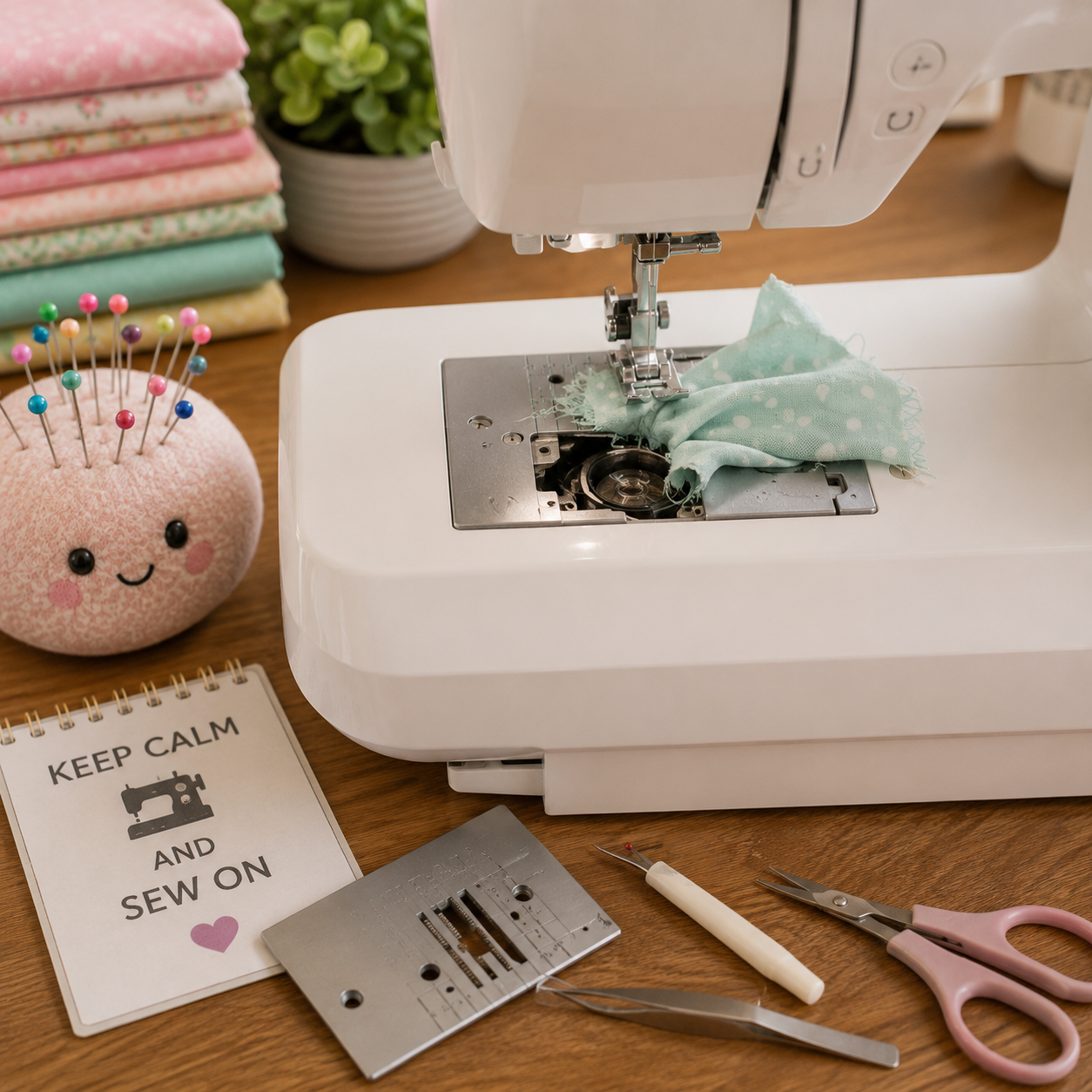 How to Fix Fabric When It Gets Stuck in the Throat Plate 🧵🚨
