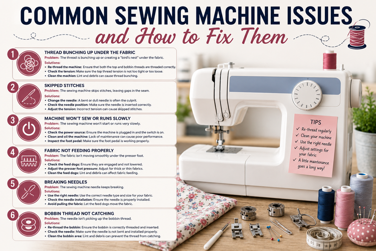 Common Sewing Machine Issues and How to Fix Them