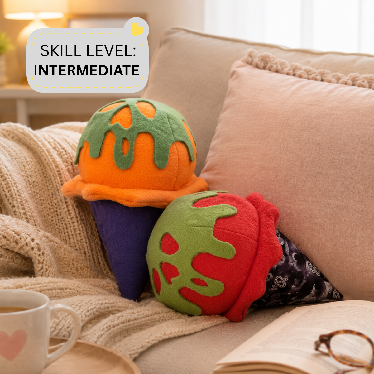 Create Your Own Plush Haunted Ice Cream Cone