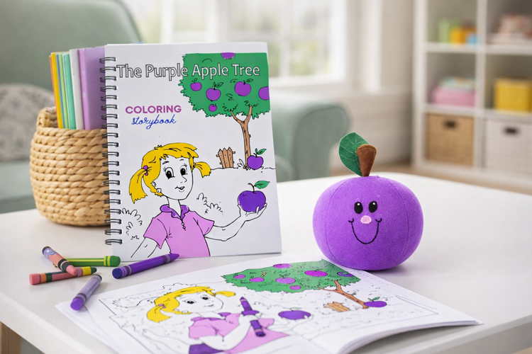 Discover the Magic of "The Purple Apple Tree" – A Unique Coloring Storybook and Sewing Pattern