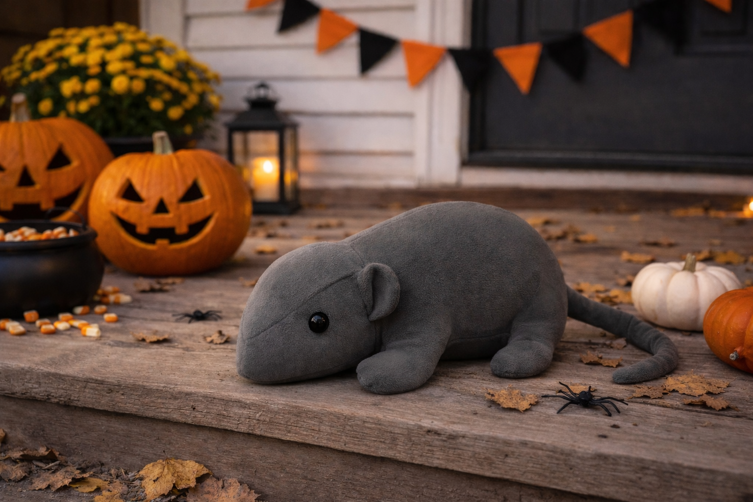 Giant Plush Rat Sewing Pattern: The Halloween Houseguest Nobody Invited