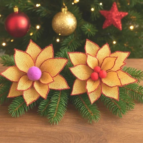 Free Burlap Flowers Template &amp; Tutorial 