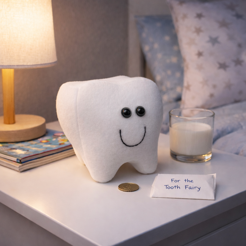 🦷 DIY Plush Tooth Sewing Pattern